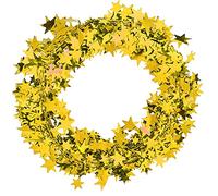 Guirlandes de guirlandes d'étoiles de 7,5 m, guirlandes de guirlandes d'étoiles Scintillantes argentées, décorations de Guirlande de Fil d'étoile de Noël Petite Guirlande (Or)