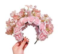 Guirlandes de mariée florales pour mariage - Couronne double face - Accessoire pour cheveux - Accessoires pour cheveux