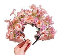 Guirlandes de mariée florales pour mariage - Couronne double face - Accessoire pour cheveux - Accessoires pour cheveux