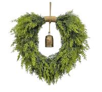 Guirlandes de Noël en forme de cœur pour porte de Noël, maison, bureau, fête, décoration de fête de mariage