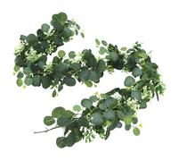 Guirlandes d'eucalyptus Artificielle, 2pcs Lierre Artificiel Guirlande Chambre, Longueur 180 cm Faux Eucalyptus Vignes, Feuilles Artificielles, Guirlande Feuilles, Artificielles de Vignes