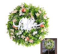 Guirlandes d'eucalyptus pour porte d'entrée - Guirlande de végétation artificielle, guirlandes eucalyptus de 18 pouces avec panneau de porte d'entrée automne hiver de Noël hiver
