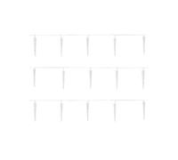 ECD Germany Guirlandes Lumineuses 40 LED Stalactites, Blanc Froid, 5,7m+ 5m Câble, 8 Modes Blanc