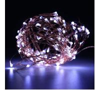 Guirlandes lumineuses en fil de cuivre 20M 200LEDs,Blanc,USB,Forme personnalisable,Décoration événements,Noël,Halloween