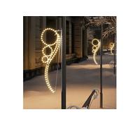 Guirlandes lumineuses en forme de boule 4 pcs Blanc chaud
