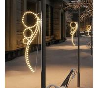 Guirlandes lumineuses en forme de boule 8 pcs Blanc chaud Blanc G