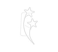 Guirlandes lumineuses en forme d'étoile 12 pcs Blanc chaud