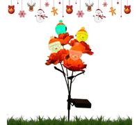 Guirlandes Lumineuses LED De Noël Pour Extérieur,Bonhomme De Neige Rose Imperméable,Décorations Solaires Rose De Noël Pour Extérieur | Pour Jardin Terrasse Porche Pelouse Allée Chemin Paysage Fête Int