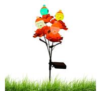 Guirlandes Lumineuses LED De Noël pour Extérieur,Bonhomme De Neige Rose Imperméable,Lumières De Noël Solaires Extérieur | pour Terrasse Jardin Véranda Pelouse Allée Entrée Paysage Parterre De