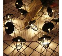 Guirlandes Lumineuses, LED extérieur et intérieur, Lanterne Creuse en Fer forgé, éclairage d'extérieur, décoration de Vacances, lumières suspendues, Patio, Edison, décoration de Noël Nordique, guirla