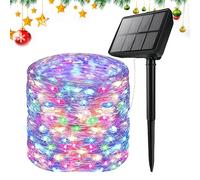 Guirlandes Lumineuses Solaires pour Extérieur | Guirlande Lumineuse LED Solaire pour Extérieur - Décoration d'Ambiance pour Fêtes Noël Mariage Jardin Terrasse Arbre