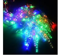 Guirlandes Lumineuses Stalactites Glaçons LED Bleu - Voltronic - multicolore - IP44 - 7m-（multicolore）