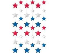 Guirlandes verticales Étoiles USA (x6) vert G