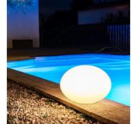 GuirLED - Galet LED Solaire & Étanche RGB+W 40 cm 100% Autonome & Télécommandé