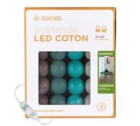 Guirlande lumineuse - Guirled - Mangrove - 24 boules en coton - LED USB - 3 intensités