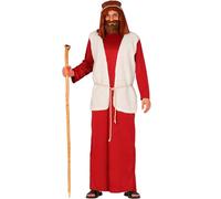 GUIRMA Costume Berger Rouge Homme récite crèche Vivante Saint Joseph