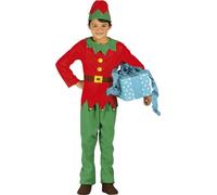 GUIRMA | Costume de Lutin Bébé (12-18 Mois) - Chemise, Bonnet et Pantalon - Costumes de Noël, Contes et Fées pour Fêtes du Nouvel An et Célébrations - Idéal pour Bébés - Vert et Rouge