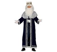 GUIRMA | Costume de Roi Mage Blanc Adulte (52-54/L) - Cape et Tunique - Costumes de Noël, Rois Mages et Nouvel An pour Fêtes et Célébrations - Idéal pour Homme Adulte - Blanc
