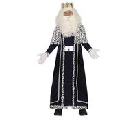 GUIRMA | Costume de Roi Mage Blanc Adulte (54-56/XL) - Cape et Tunique - Costumes de Noël, Rois Mages et Nouvel An pour Fêtes et Célébrations - Idéal pour Homme Adulte - Blanc