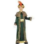 GUIRMA | Costume de Roi Mage Noir Enfant (5-6 ans) - Cape et Tunique - Costumes de Noël, Rois Mages et Nouvel An pour Fêtes Costumées - Idéal pour Enfants - Noir