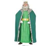GUIRMA | Costume de Roi Mage Rouge Adulte (48-50/M) - Cape, Ceinture et Tunique - Costumes de Noël, Rois Mages et Nouvel An pour Fêtes et Célébrations - Idéal pour Homme - Rouge
