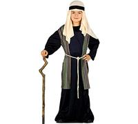 GUIRMA Costume Berger Arabe Bleu Enfant juif crèche Vivante 3-4 ans