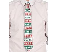 GUIRMA | Cravate à Carreaux de Noël (45 cm) - Accessoire Textile pour Fêtes de Noël et Nouvel An - Idéal pour Costumes et Célébrations - Adulte Unisexe - Vert, Rouge