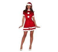 GUIRMA Déguisement Mère Noël sexy femme - Rouge - M/L (42-44)