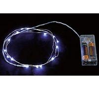 GUIRMA Guirlande 22050 Fil 1 m 10 lumières LED Blanc Froid, Variantes, Unique