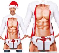GUIRMA | Tablier Santa Claus Sexy (Taille Unique) - Accessoire de Costume pour Noël et Nouvel An - Idéal pour Fêtes et Célébrations - Parfait pour Homme Adulte - Multicolore