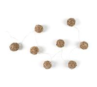 GUIRNALDA LUZ 8 LED RATÁN NATU