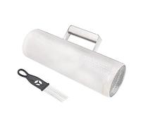 Guiro en métal avec grattoir latin Merengue Instrument à percussion 30,5 x 10,2 cm