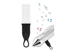 Guiro Metal Scraper - Brosse à Percussion 10,8" | Grattoir Métal & PP Durable - Instrument de Musique Latin Professionnel pour Concerts et Maison Cette Brosse Polyvalente est idéale pour Ajouter Lat