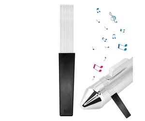 Guiro Scraper - 27.6cm Guiro Metal Scraper | Conical Percussion Brush Design - Metal PP | Rhythm Scraping Tool for Latin Music Instruments Practice Performance