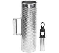 Guiro Shaker, Instruments de Musique Guiro à Percussion en Aluminium avec Grattoir de Type A, Instrument de Percussion Latine de 4 X 12 Pouces, Outil D'entraînement Musical pour