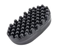 GUIRUI Brosse à cheveux bouclée en caoutchouc pour boucles afro - Outil sale tressé et bouclé - Gros petits trous - Durable - Pour homme et femme - Garçon - Fille - Cheveux longs et courts - Noir