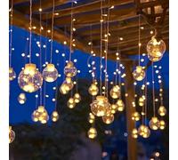 Guirxiété Lumineuse LED en Forme de Boule de Vministériels x, Luminaire Décoratif d'Nik, Idéal pour un Jardin, un Nouvel An ou Noël, 1 Pièce