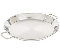 Guison "Poêle à Paella en Acier Inoxydable avec Fond Sandwich, Argent, 36 cm, Lot de 4