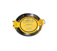 Guison "Poêle à Paella en Acier Inoxydable avec Fond Sandwich, Argent, 50 cm, Lot de 4