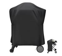 Guisong Housse de Barbecue pour Barbecue Weber Q Series sur Chariot, Housse imperméable pour Barbecue Weber Q2000/Q200/Q1000/Q1000 sur Support Portable résistant aux intempéries
