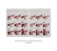 Guitar 6 String Music Carte Bookback Livre Des Accords Débutants Pratique Des Accords Instruction Chands Échelle Du Graphique De La Guitare