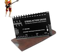 Guitar Action Gauge Outil de configuration de corde portable de 3,39 pouces pour guitare électrique, mesure de précision avec design compact, outils luthier pour professionnels