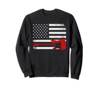Guitar American Flag Guitar Player Guitarist Country Music Sweatshirt