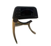 Guitar Capo Tuner Metal One Handed Quick Change Premium Adjustable for Guitar Bass Zinc Alloy ABS Golden Bronze 4.3 x 3.0 x 0.6in (Bronze électrolytique)