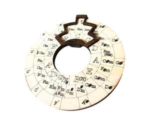 Guitar Chord Wheel - Wood Round Tools | Expand Your Playing Ability Song