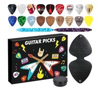 Guitar Christmas Advent Calendars 2025, Includes 24 Acrylic 2D 20 Guitar Picks And Accessories, Colorful Premium Picks With Organizer Storage Box For Acoustic Electric Guitars Bass Or Ukulele (Random)