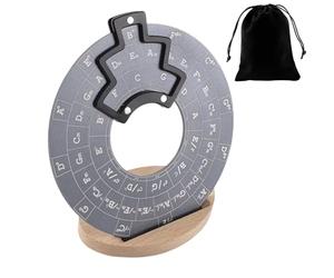 Guitar Circles of Fifths Wheelt, Chord Theory Learning Tool, Aluminum Alloy Melody Tool and Chord Wheel With Bracket, Sturdy Guitar Music Theory Disc Chord Wheel, Guitar Chord Roulette of Fifths