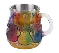 Guitar Coffee Mug Novelty Music Themed Mug Guitar Art Cup for Guitar Lovers (B)