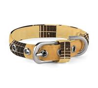 Guitar Collection Collier pour chien réglable doux et confortable avec boucle en métal pour animal domestique de petite et moyenne taille