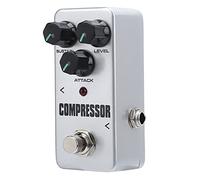 Guitar Compressors Pédale Mini en Alliage d'Aluminium, Large Plage de Réglage, Accessoire Instrument - Effet Chorus Unique, Trois Boutons de Commande, Indicateur LED pour